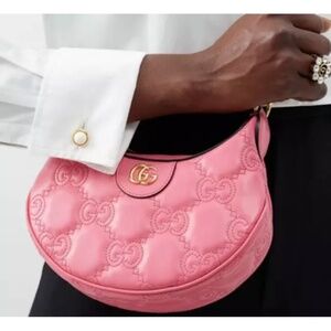 Brand new Auth Gg Gucci Matelasse Pink mini bag crossbody